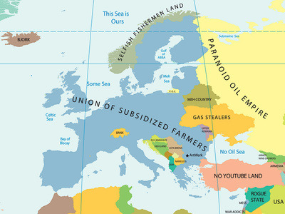 Map Of Europe 400