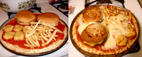 Happy meal pizza