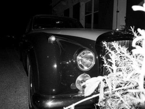 The vintage Bentley limousine loan to André by Veuve Clicquot, Hotel Ermitage, Saint Tropez. Photo Olivier Zahm