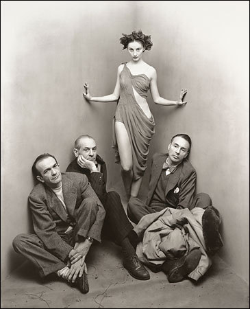 Tanaquil LeClerc, w. members of The Ballet Society, including George Balanchine, 1948